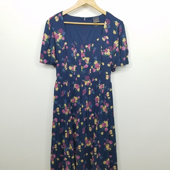 Torrid x Outlander Series Floral Botanical Skater Dress Women's Size 14 - Picture 5 of 13